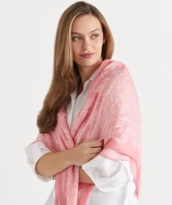 Sussan Scarves>Bandana Print Scarf - Pink