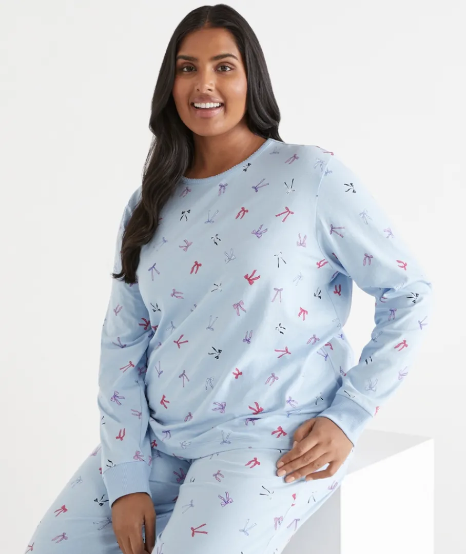 Sussan Pyjama Sets>Bow Print Novelty Pyjama Set