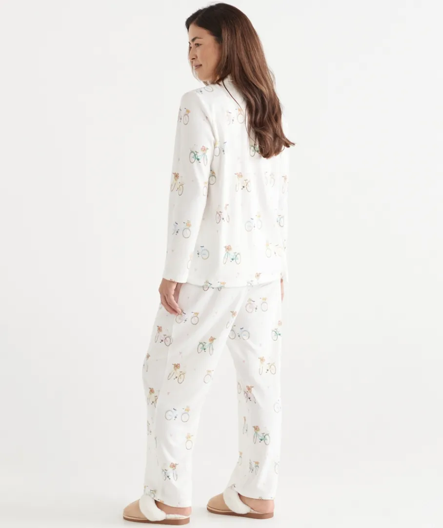 Sussan Pyjama Sets>Brushed Bike Buddies Novelty Pyjama Set