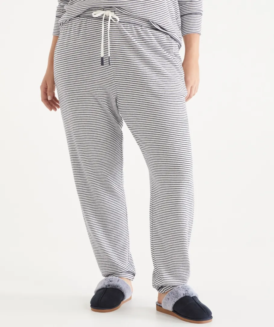 Sussan Pyjama Bottoms|Everyday Icons>Brushed Stripe Tapered Pyjama Pant -