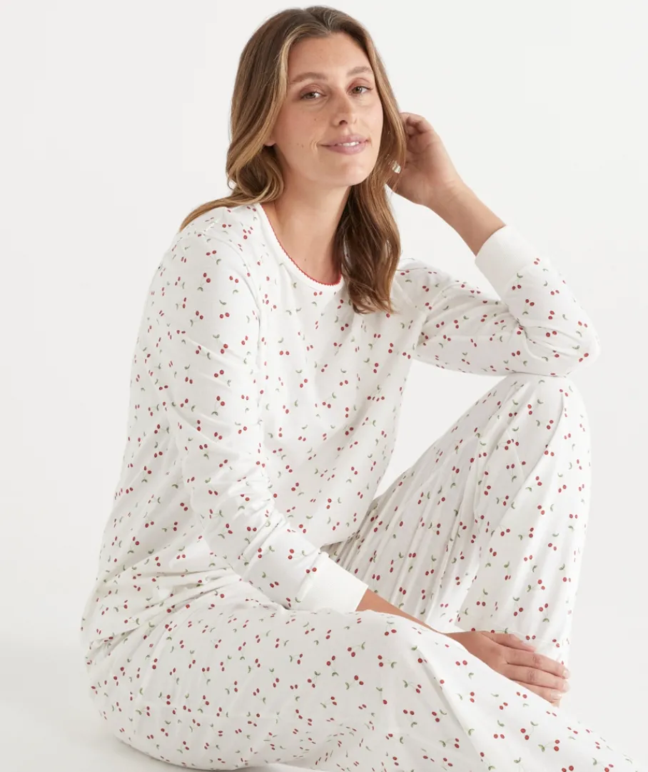 Sussan Pyjama Sets>Cherry Print Novelty Pyjama Set