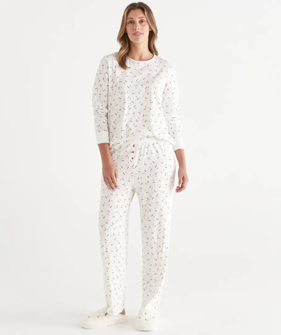 Sussan Pyjama Sets>Cherry Print Novelty Pyjama Set