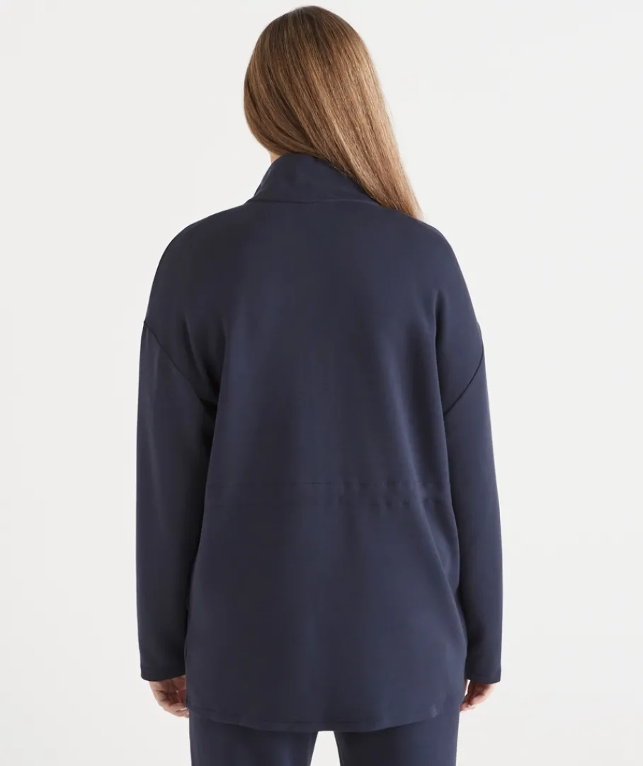Sussan Loungewear|Jackets & Coats>Cinch Waist Jersey Jacket -