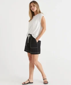 Sussan Shorts>Contrast Stitch Short -