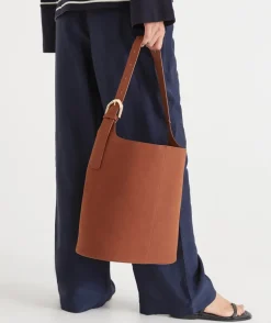 Sussan Bags>Faux Suede Bucket Bag -