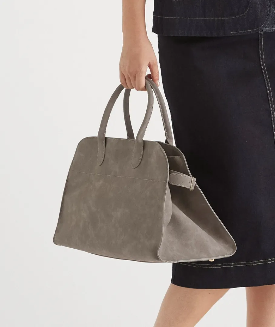 Sussan Bags>Faux Suede Tote Bag -