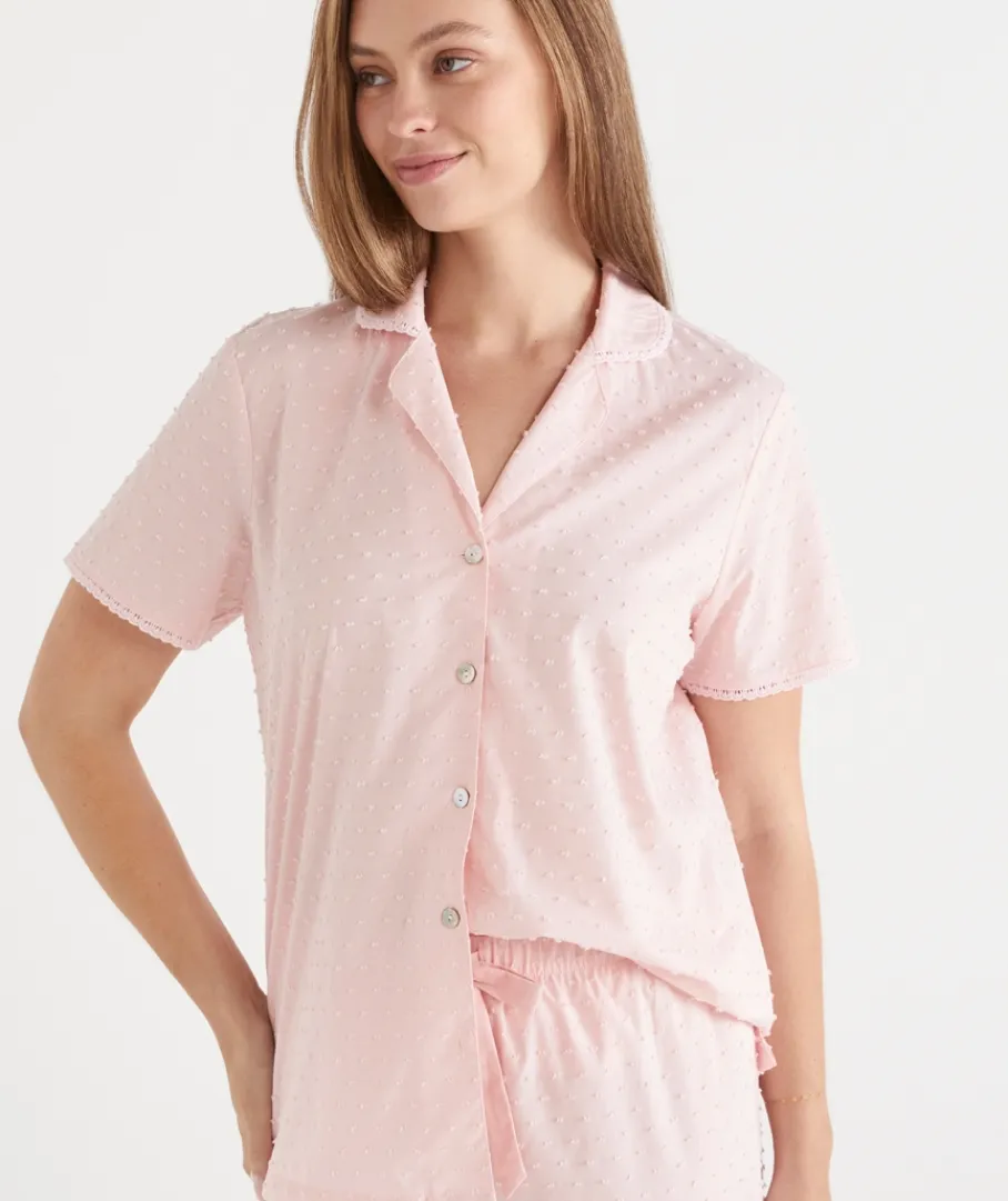 Sussan Pyjama Sets>Flock Spot 3/4 Length Pyjama Set
