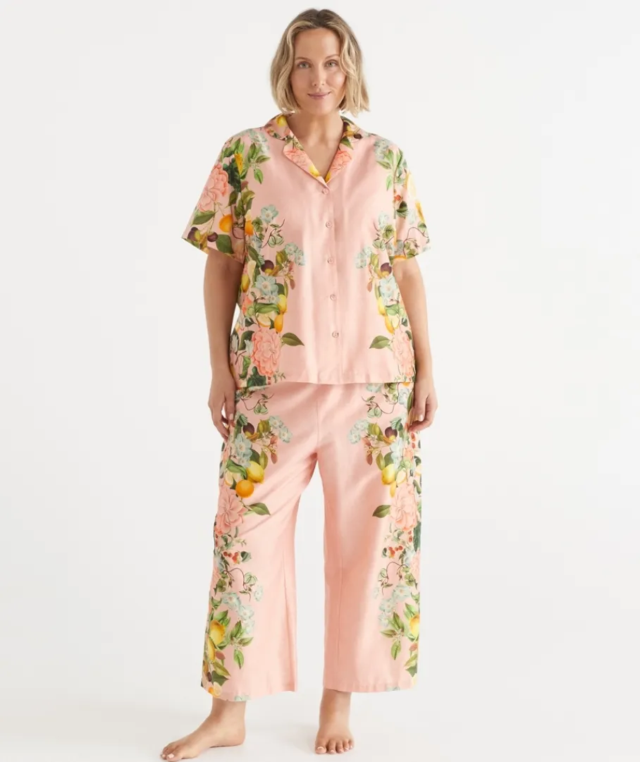 Sussan Pyjama Sets>Floral Botanical Orchard Pyjama Set