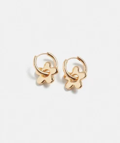 Sussan Jewellery>Plated Flower Huggie Earring