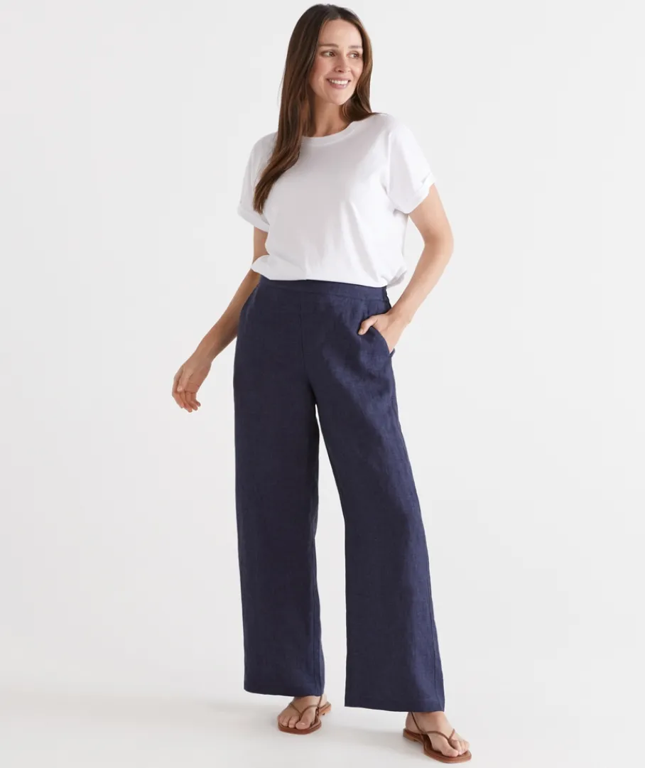 Sussan Pants|Matching Sets>Linen Wide Leg Pant