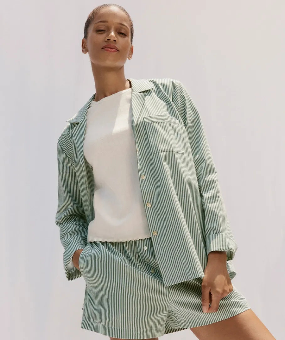 Women Sussan Women's Pyjama Tops>Long Sleeve Stripe Pyjama Shirt