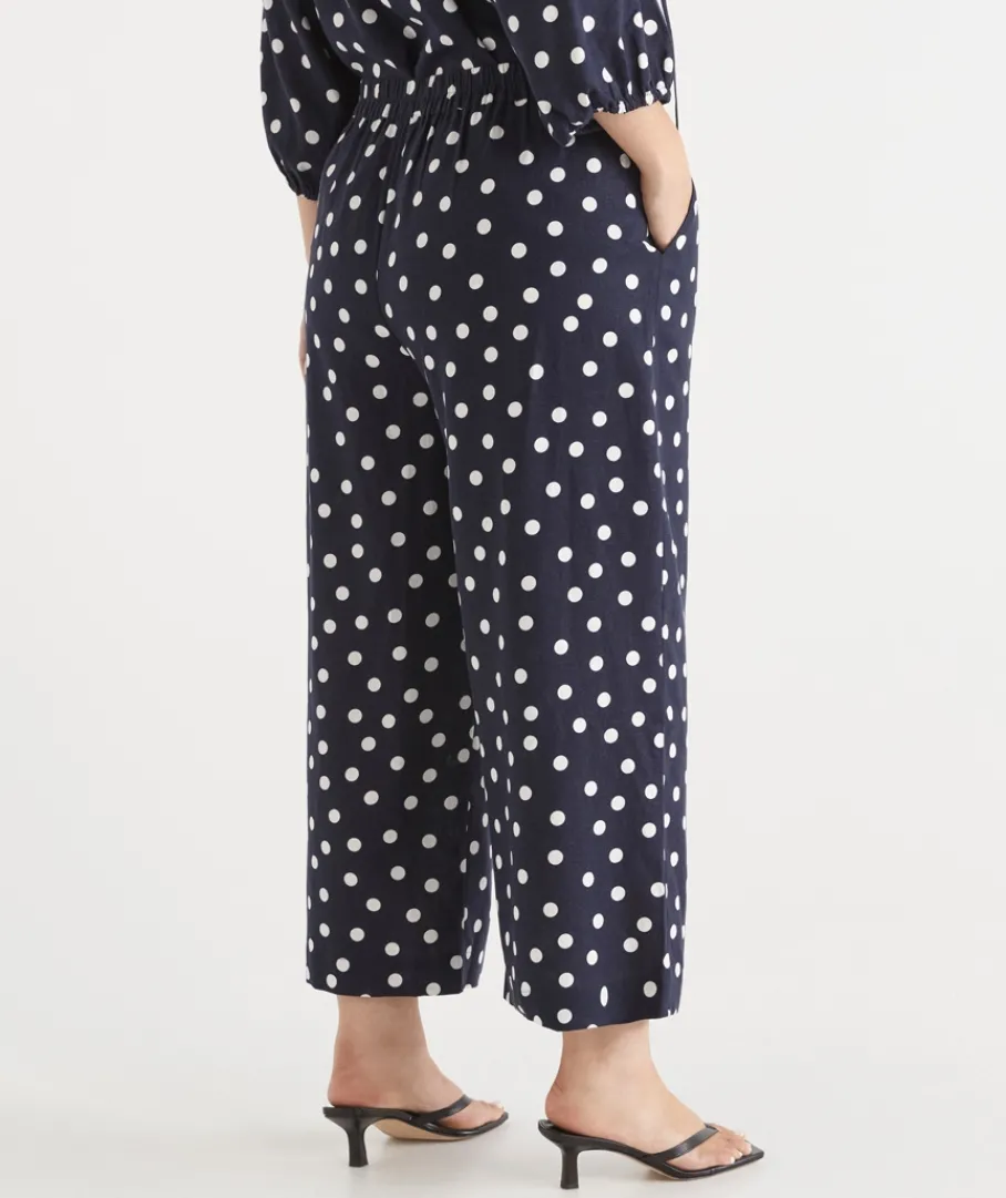 Sussan Pants>Polka Dot Flat Front Culotte