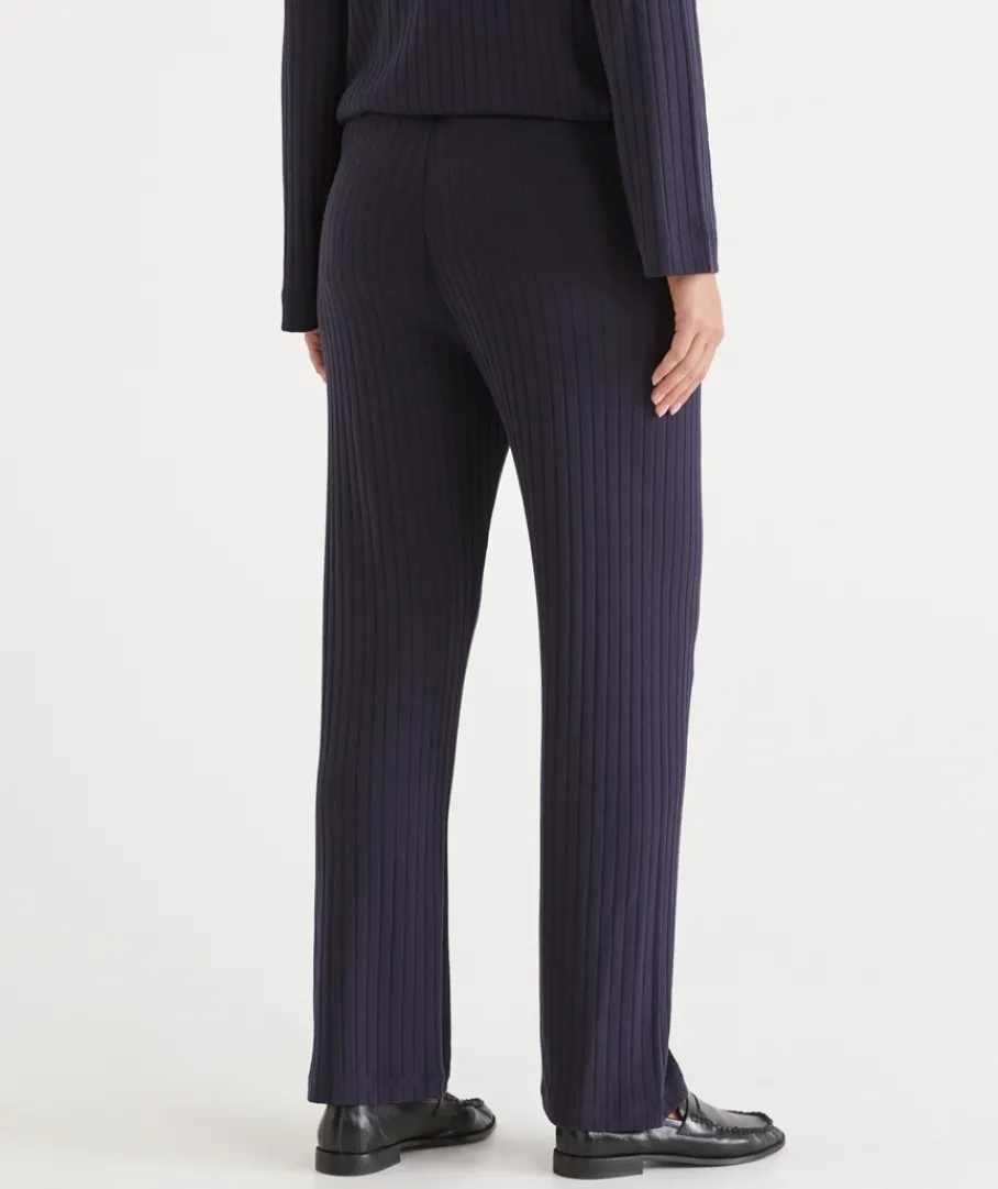 Sussan Pants|Loungewear>Ribbed Straight Leg Pant