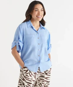 Sussan Tops>Short Sleeve D Ring Shirt