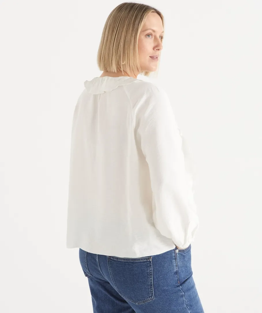 Sussan Tops|Shirts & Blouses>Tie Ruffle Detail Blouse